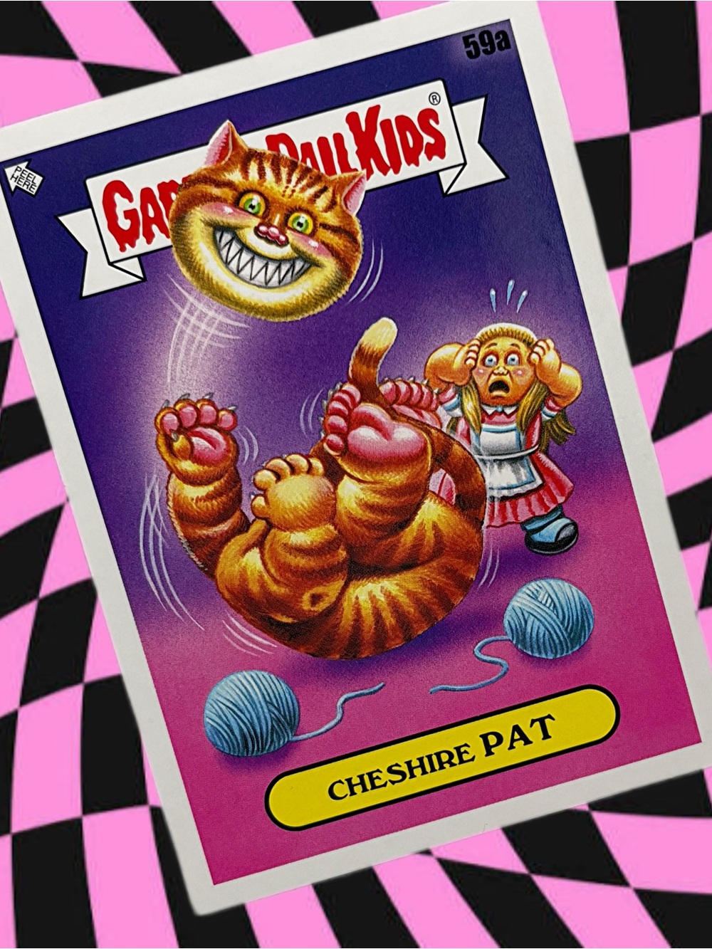 CHESHIRE PAT - 2022 Garbage Pail Kids Sticker Card